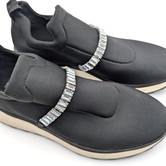 Nordstrom Rack Lisbon Sneakers Jewel Embellished Glam Slip On Size US6M EU37 - Picture 11 of 12